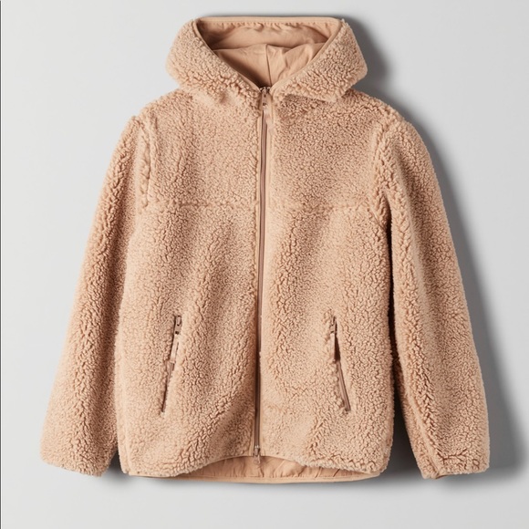 COPY - Tna Aritzia Sherpa fleece zip up hoodie - Picture 1 of 3